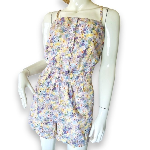 Levi’s floral cotton cinched Romper - Picture 10 of 15